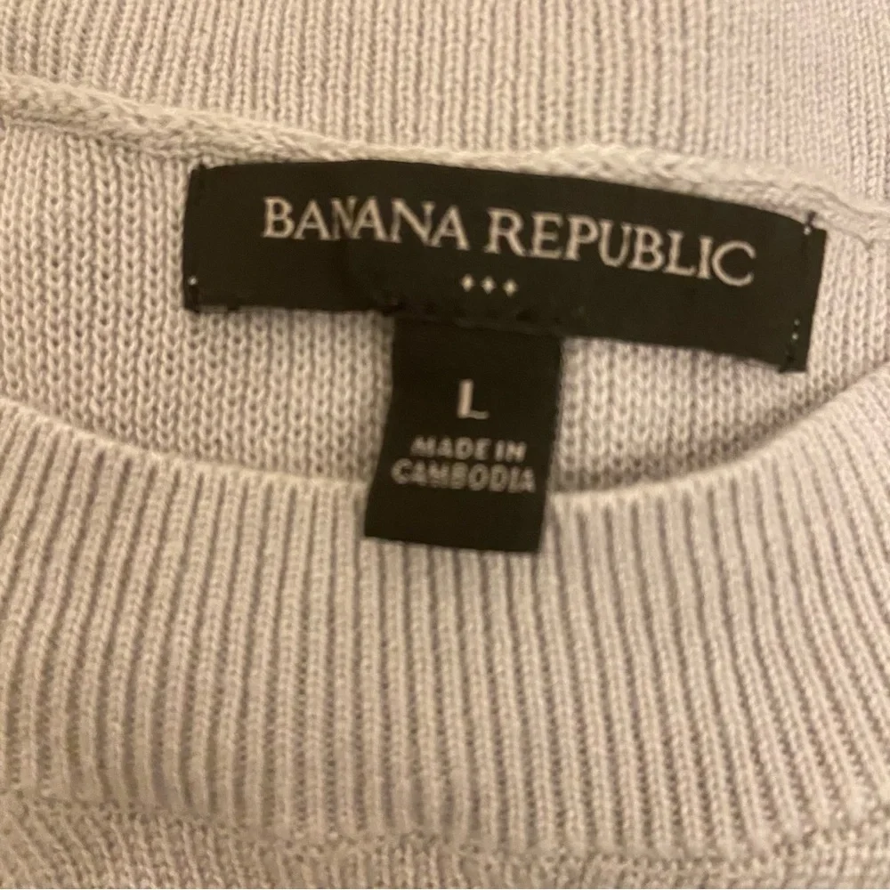 Banana Republic Gray Women's Cotton Rayon Tank Top Large. - Picture 5 of 6